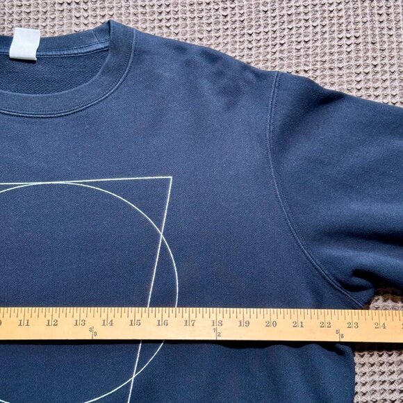 Uniqlo UT x MoMA Sol LeWitt Black Graphic Crewneck Sweatshirt Size L 100% Cotton - Picture 7 of 8